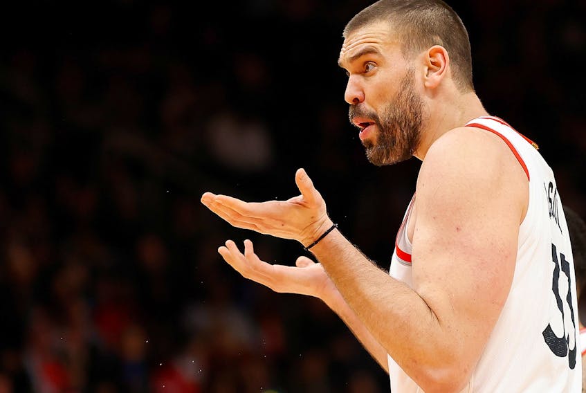 Marc Gasol, before he performed his own personal makeover back home in Spain.               