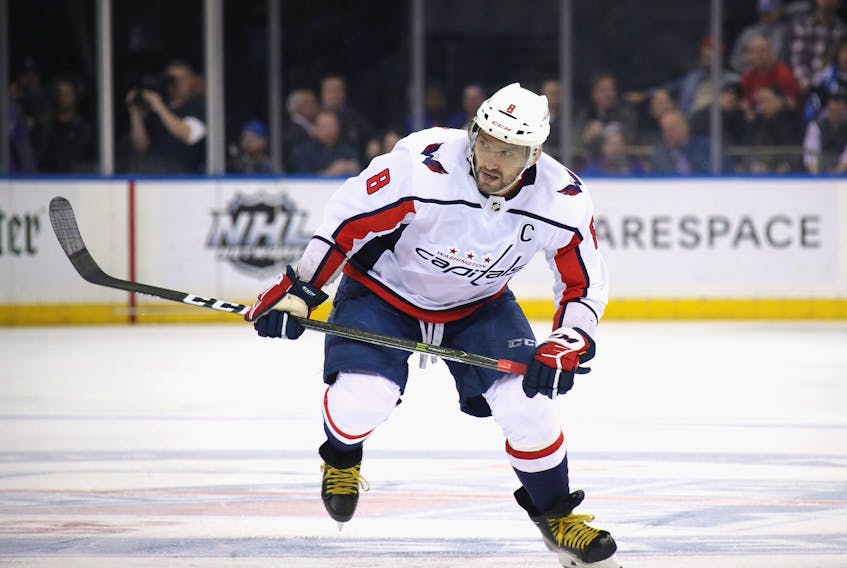 Alex Ovechkin’s pursuit of a record-tying ninth 50-goal season could be wiped out.  Getty Images