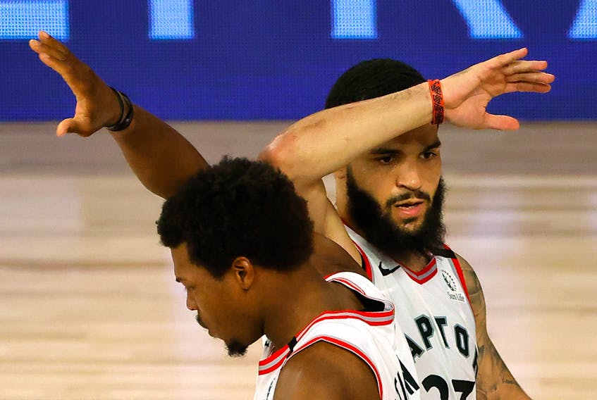 Fred VanVleet and Kyle Lowry may have plenty to high-five each other about if an Alberta rapid-testing program for COVID-19 proves successful, allowing them to return to Scotiabank Arena for home games. 