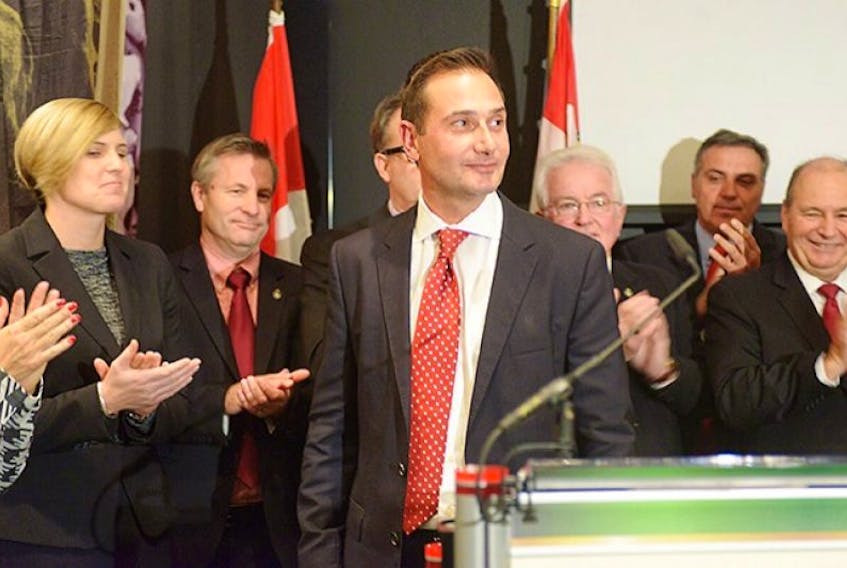 P.E.I. Premier Robert Ghiz announces he's resigning at Province House lecture theatre Nov. 13, 2014.
