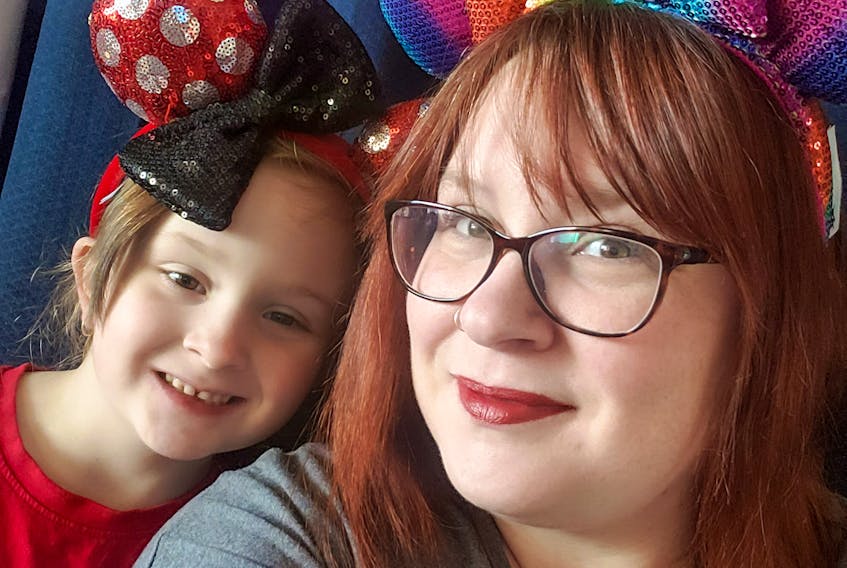 Charlotte Casey and her mom Amy Casey had an excellent day trip to their homemade fake Disney World. CONTRIBUTED