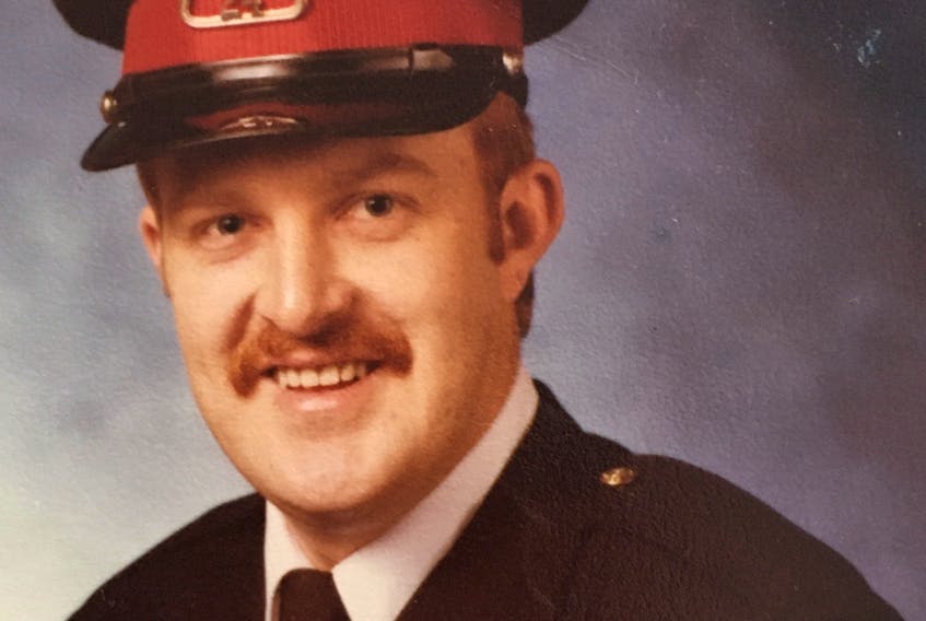 Cst. Adrian McNamara, shown in 1985, joined the Glace Bay Police Department in 1977 and within a year had founded the Passchendale Police Boys Club. CONTRIBUTED