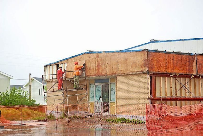Workers began tearing down the Grandview Cinema last week.