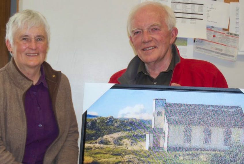 Julia and John Breckenridge have purchased and are working to restore the church in Petites. They will be selling tickets on three of these pictures on canvas to raise funds. 