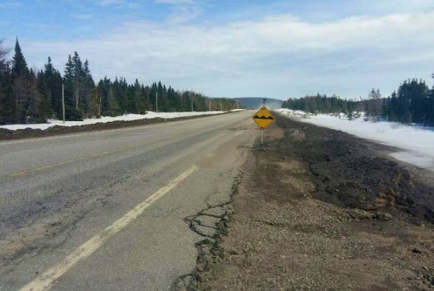 A view of the Trans-Canada Highway headed west towards Port aux Basques. Road maintenance was a major topic of discussion at the recent South West Coast Joint Council meeting.