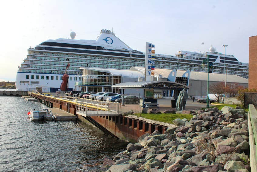 The 2019 cruise ship season at the Port of Sydney ended on Nov. 5 when the 1,200-passenger Riveria of Oceania cruise lines came to port. The port welcomed over 154,000 passengers this year. GREG MCNEIL/CAPE BRETON POST