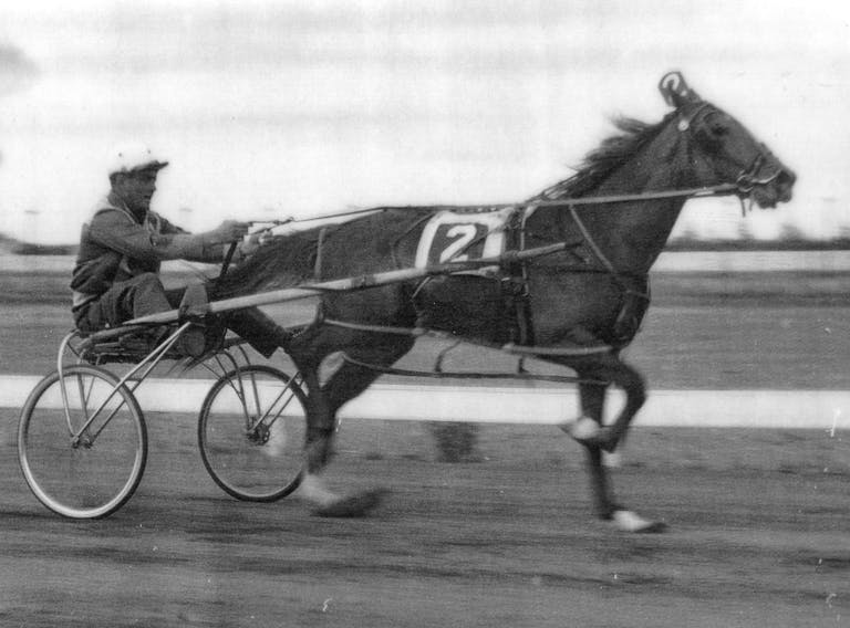 Francis McIsaac drives Mr Grattan in this undated photo.