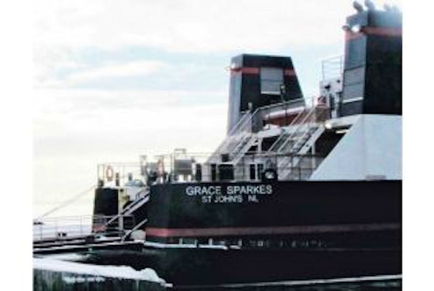 ['<p><strong>OUT OF SERVICE – </strong>The MV Grace Sparkes will be out of service for at least a week after hitting a submerged rock just outside Burnside yesterday.</p>']