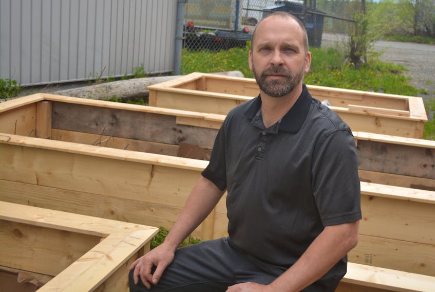 Juniper Kitchen & Bistro co-owner Dave Rheault wants to grow some hard-to-find items in the kitchen garden he is installing behind the restaurant in Grand Falls-Windsor. Nicholas Mercer/Saltwire Network 