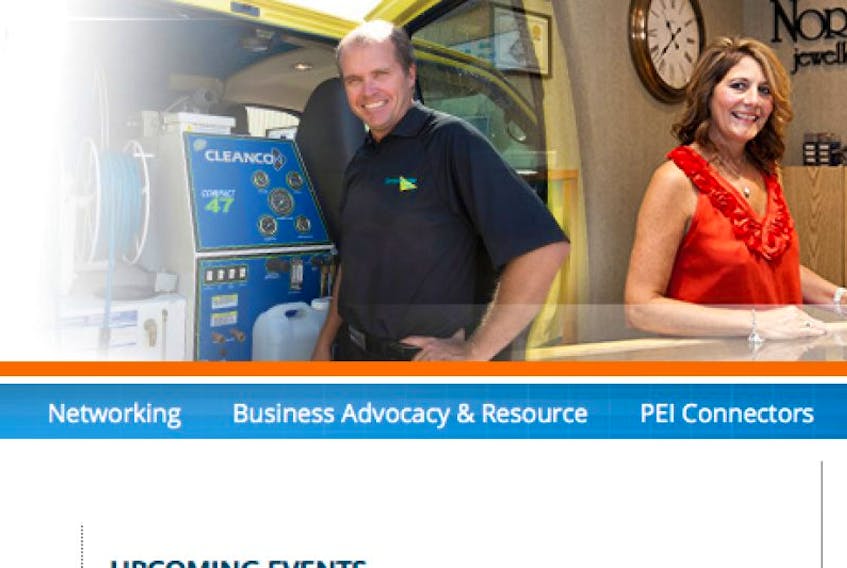 Screenshot from the Greater Charlottetown Area Chamber of Commerce website