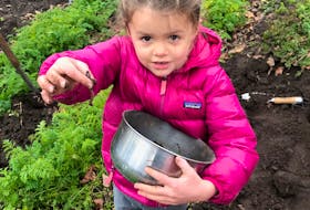 Children like Claudia Seemann, Mark Cullen’s granddaughter, enjoy playing with worms.