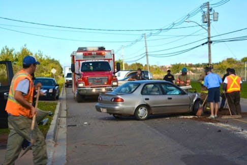 Summerside Police Services were on the scene of a two-vehicle accident earlier this afternoon on Greenwood Drive.