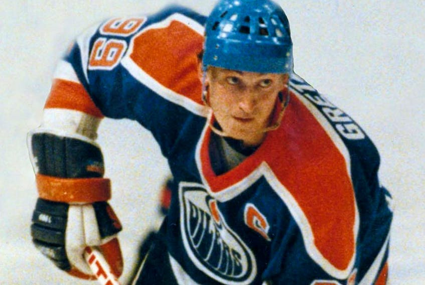 Wayne Gretzky of the Edmonton Oilers.
