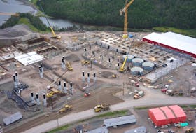 Construction is in progress at the Grieg Seafoods Newfoundland site in Marystown, on the Burin Peninsula.