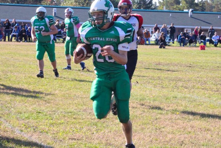 Colton Balsor rushed for 203 yards on 20 carries for the Central Kings Gators in a 41-29 win at West Kings Oct. 12. Balsor had rushed for 200-plus yards the previous week as well, but is still looking for his first rushing touchdown of the season.