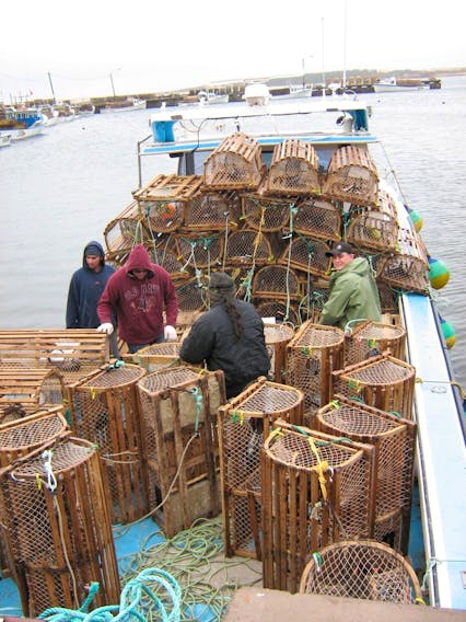Mi'kmaq fishers catch lobster for moderate livelihood fishery in this file photo. Contributed