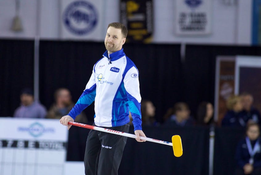 Brad Gushue lost in the quarter-final round of the Grand Slam of Curling Tour Challenge.