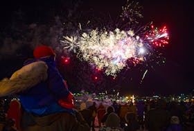 Spectators enjoy a fireworks display in Dartmouth last year. A "quiet fireworks" concept has been put in place in some regions to address concerns about people with PTSD and the effects on wildlife. - File