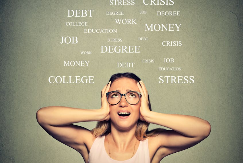 University life can bring even more stress than high school to some students. STOCK IMAGE