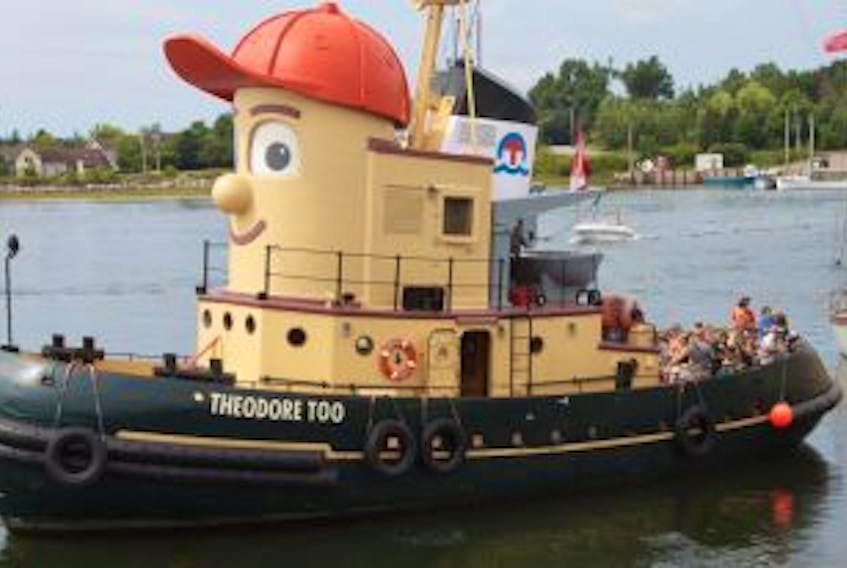 ['Theodore Tugboat paid a visit to HarbourFest and took visitors on a boat ride around the harbour']