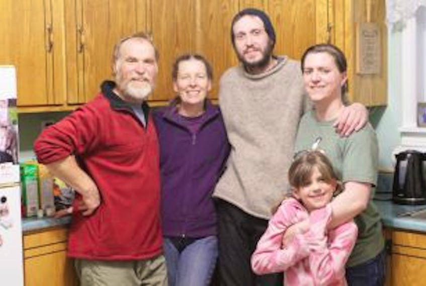 ['<p>The Harleys and Howells are looking forward to welcoming a family of Syrian refugees to Grates Cove. They’re part of a group raising funds to sponsor a family fleeing the war-torn country. Pictured, from the left, are Rob and Deb Harley and Terrence, Courtney and seven-year-old Phoenix Howell.</p>']