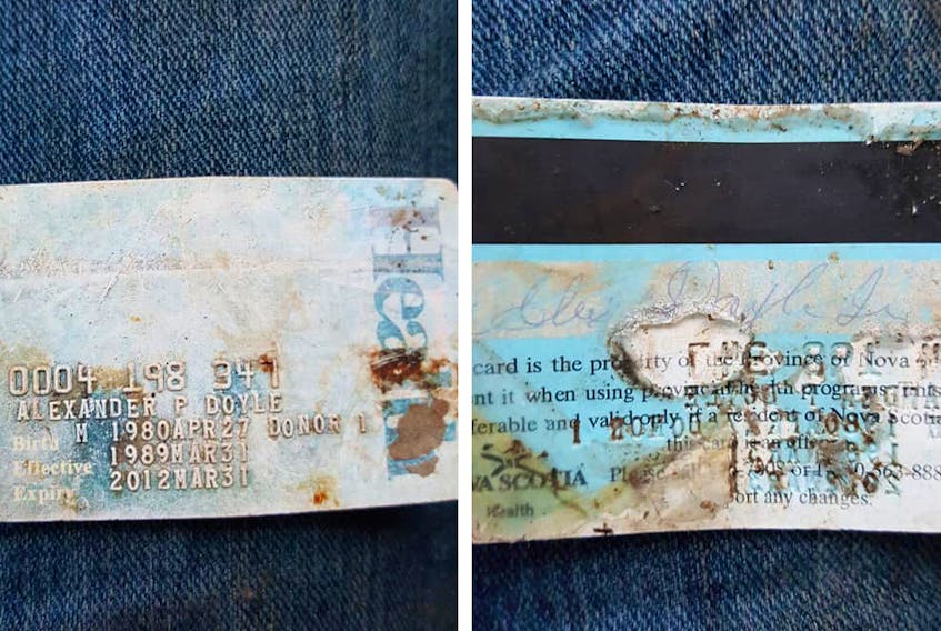 In December 2019, Frank Miliano dredged up his older brother's Nova Scotia health card while working near Eastport, Maine. Alexander Doyle died about 11 years ago in those same waters. - Frank Miliano