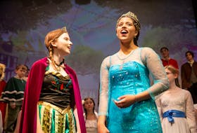 Jenny Danyluk as Anna, left, and Zion Stephens as Elsa are two of the cast members of Disney's "Frozen Jr.," now being staged at Sydney's Highland Arts Theatre.
CONTRIBUTED/CHRIS WALZAK