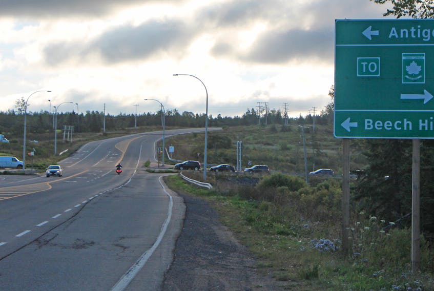 Municipality of the County of Antigonish council continues to raise safety concerns about the intersection of Beech Hill Road and Trunk 4 (the old Hwy. 104). Corey LeBlanc