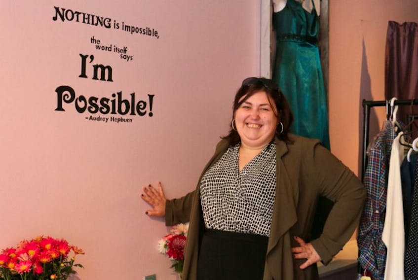Angelina Claes has her favourite quote – Nothing is impossible, the word itself says 'I'm possible.' – displayed prominently at her shop.