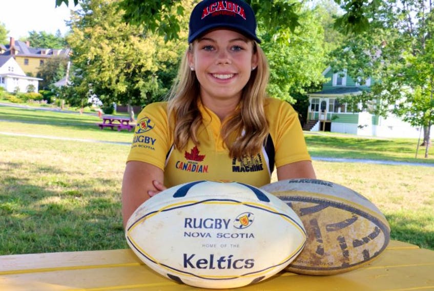 Avon View High School graduate Jessie Bryan is headed to Acadia University this fall to study kinesiology and play for the school's rugby team. During the summer months, she played for the Under-20 Nova Scotia Keltics and the Hants County RFC's women's team.