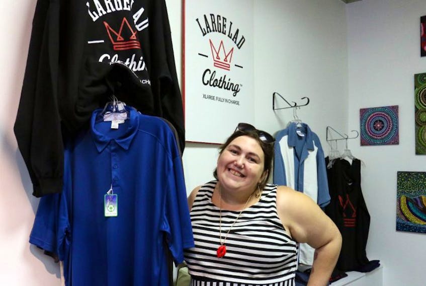 Angelina Claes is excited to now offer Large Lad Clothing, which caters to men size XL to 6XL, at her Windsor-based store called everyBody's.
