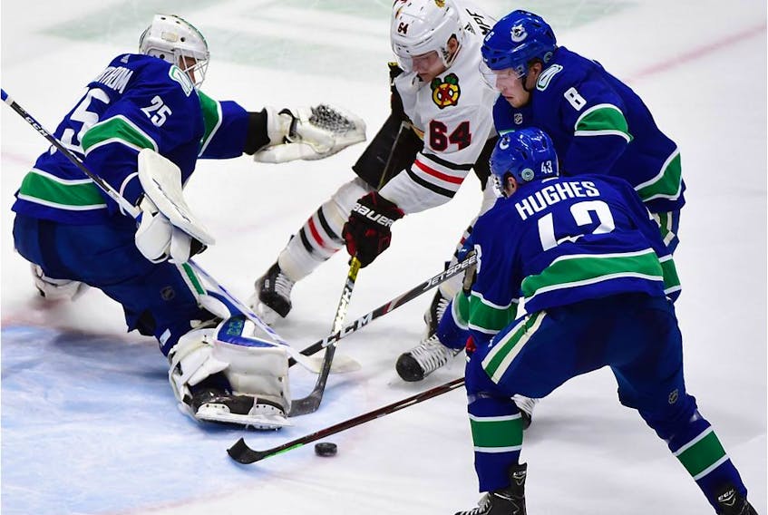  When Jacob Markstrom was still in net, the Vancouver Canucks could rely on him to mask their problems on defence, such as his shutout performance against the Chicago Blackhawks on Feb. 12 in which he stopped 49 shots. Yes, 49.