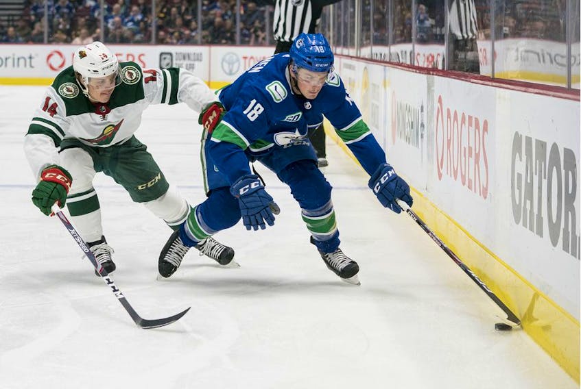  At 23, Jake Virtanen appears to have a bright future in the NHL ahead of him.