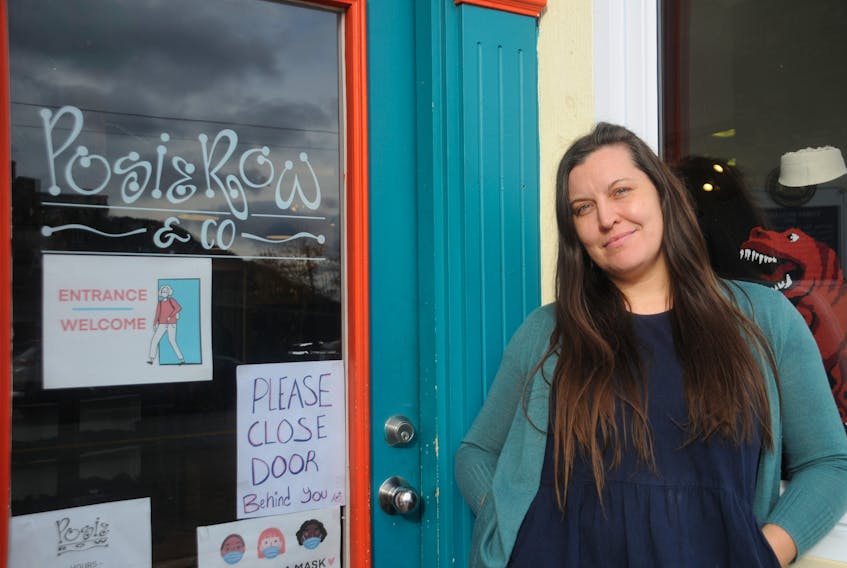 Jane Manuel manages Posie Row, a downtown St. John's shop specializing in jewelry, accessories, clothing and handmade goods. — Andrew Robinson/The Telegram