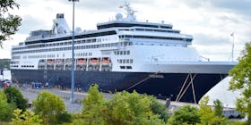 In this August 2018 file photo, Holland America’s Veendam is shown docked at the port in Sydney. The ship was among four vessels sold by the Seattle-based company last week. NANCY KING/CAPE BRETON POST