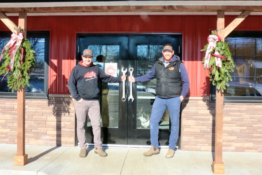 Brothers Dawson and Fraser Hood manage Hood’s Automotive Ltd. in Hants County. In 2020, they renovated the building, expanding their square footage and offering patrons a more spacious store in which to shop.