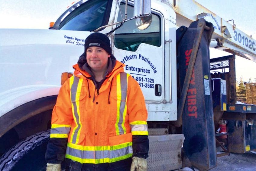 Chad Spence is the owner/operator of Northern Peninsula Enterprises in Port au Choix.