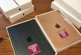 Shown are some of the iPads purchased by the Cape Breton Regional Hospital Foundation to be used by patients in isolation at the Cape Breton Regional Hospital. CONTRIBUTED