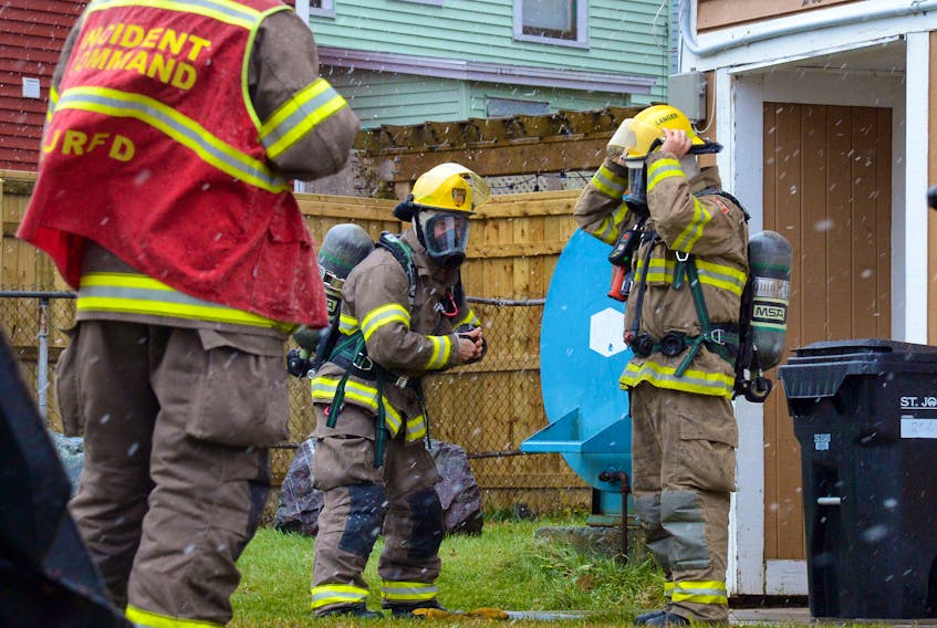 A house fire displaced a family of four Saturday morning in St. John's. Keith Gosse/The Telegram