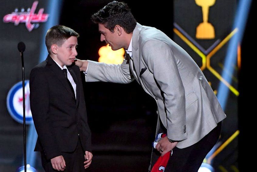  “I have two things for you,” Carey Price told Anderson Whitehead at the NHL Awards. “One is this jersey, and the second is a question: Do you want to go to the All-Star Game next year?”