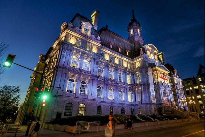 Montreal city hall. The inspector general has urged the city to improve measures to counter fraud by companies that bid for public contracts.