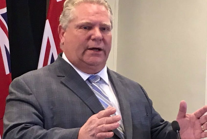  Ontario Premier Doug Ford speaks to media on Wednesday, March 20, 2019. (Antonella Artuso/Toronto Sun/Postmedia Network)