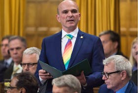 Liberal MP Randy Boissonnault rises during statements in the House of Commons, Monday June 13, 2016 in Ottawa. Prime Minister Justin Trudeau has named an Edmonton MP as his special advisor on LGBTQ2 issues.Randy Boissonnault will work with advocacy groups to promote equality for lesbians, gays, bisexual, transgender, queer and two-spirited people - a term used broadly to describe indigenous people who identify as LGBTQ.