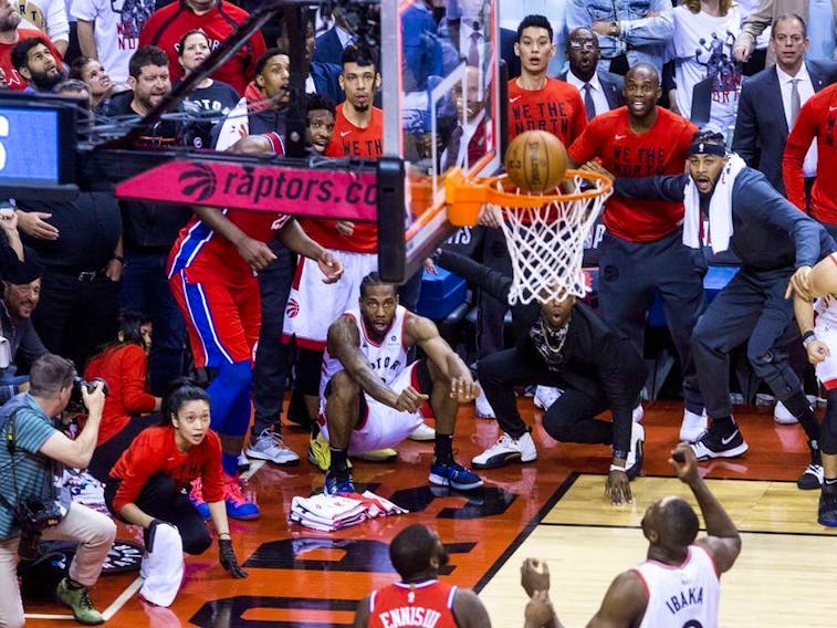 Stan Behal's iconic photo captured every part of the drama of the Raptors 92-90 win in Game 7 of their 2019 Eastern Conference semifinal against the Philadelphia 76ers.