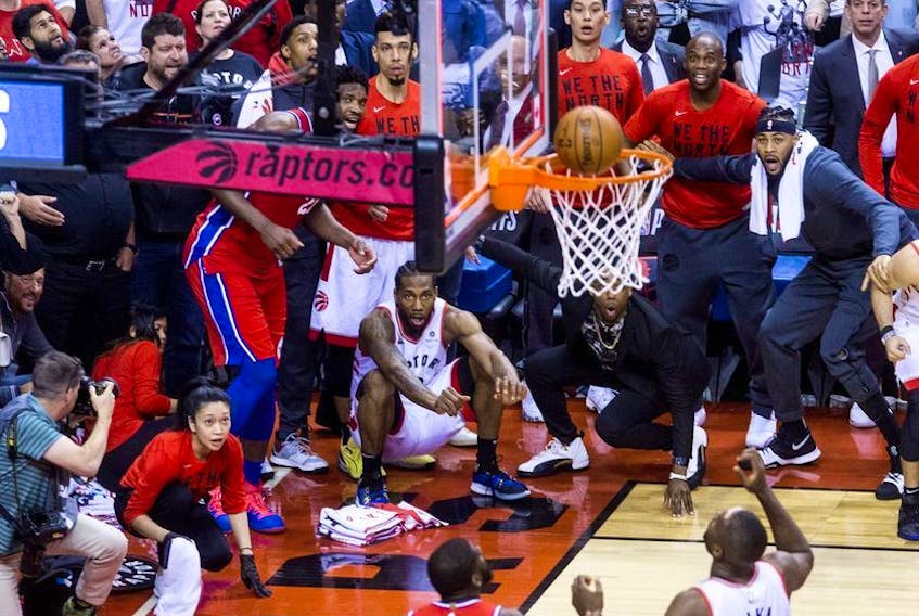 Stan Behal's iconic photo captured every part of the drama of the Raptors 92-90 win in Game 7 of their 2019 Eastern Conference semifinal against the Philadelphia 76ers.