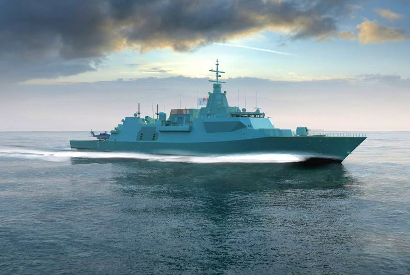 An artist's rendering of the Type 26 Global Combat Ship. (Courtesy Lockheed Martin/BAE)