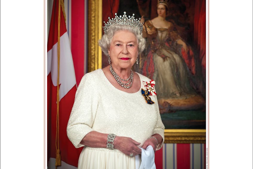  The official Canadian portrait of Her Majesty Queen Elizabeth II, photographed at Rideau Hall on July 1, 2010.