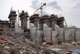  The construction site of the hydroelectric facility at Muskrat Falls, Newfoundland and Labrador is seen on Tuesday, July 14, 2015.