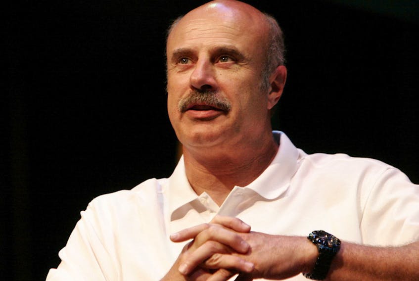  Dr. Phil McGraw appears in a conversation with writer Mitch Albom at the 12th Annual L.A. Times Festival of Books at Royce Hall on the U.C.L.A. campus on April 29, 2007 in Los Angeles, California.