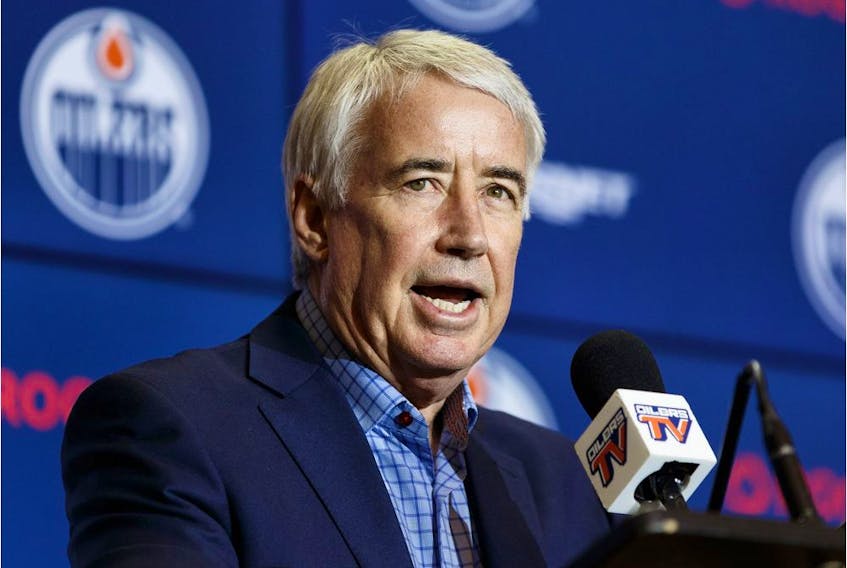 Oilers Entertainment Group chief executive officer and vice-chairman Bob Nicholson on Jan. 23, 2019.